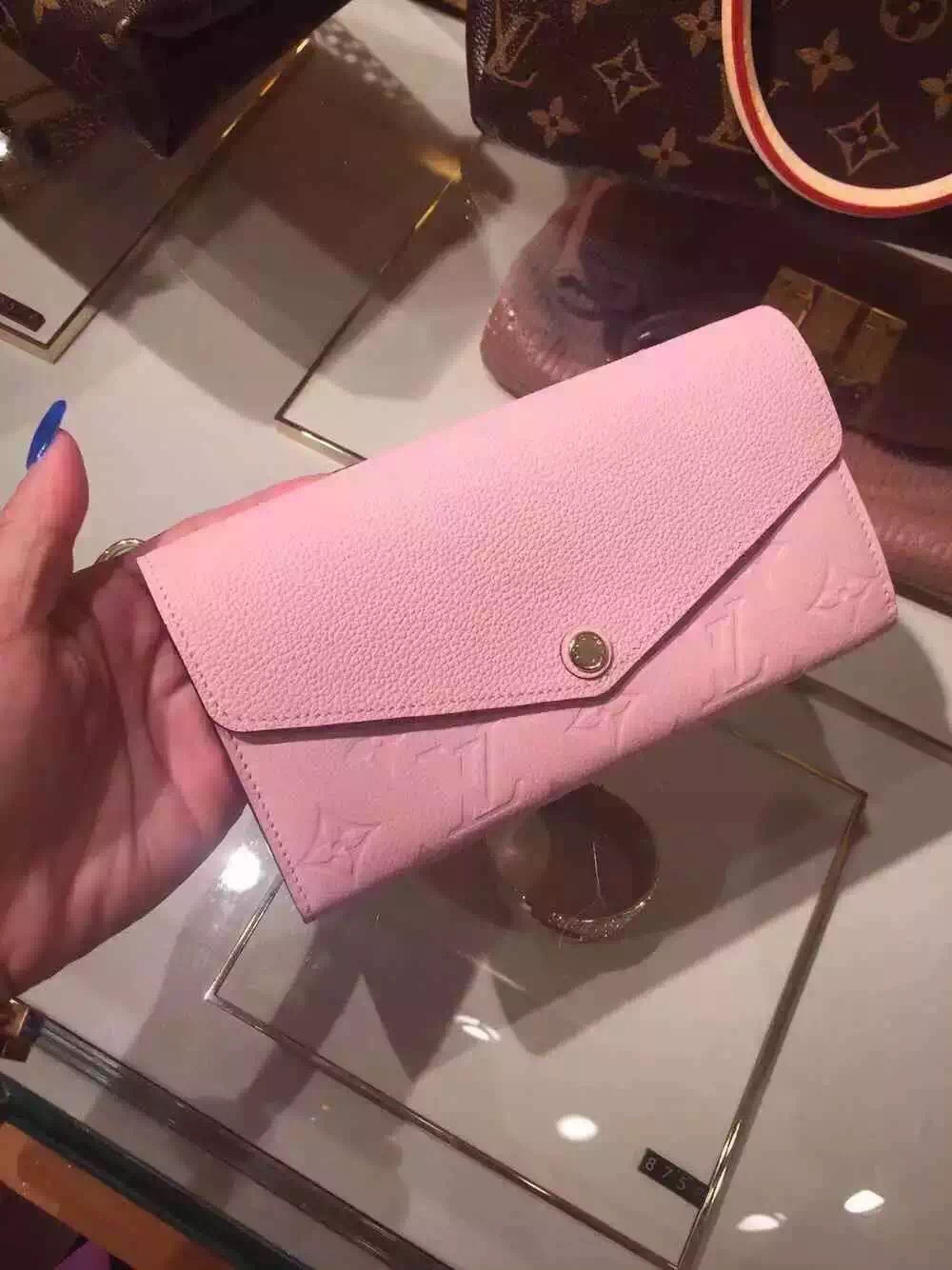 Louis Vuitton Monogram Sarah Wallet M61291 Rose Ballerine
